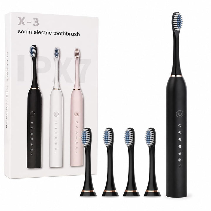 X-3 Sonic Electric Toothbrush with Replacement Heads