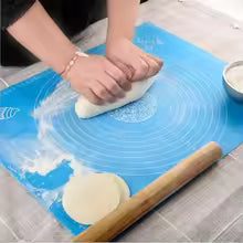 Silicone Baking Roti Mat With Measurements – Heat Resistant Non-Stick Flour Rolling & Kneading Dough Pad | Size 50x40