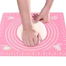 Silicone Baking Roti Mat With Measurements – Heat Resistant Non-Stick Flour Rolling & Kneading Dough Pad | Size 50x40